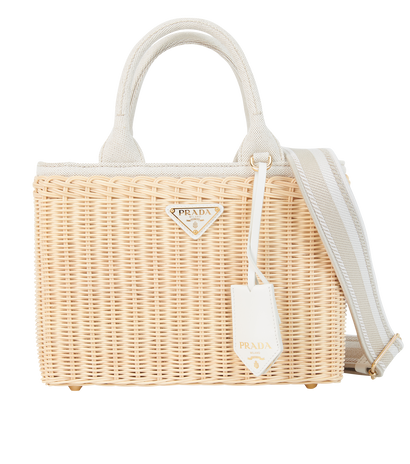 Wicker Tote, front view